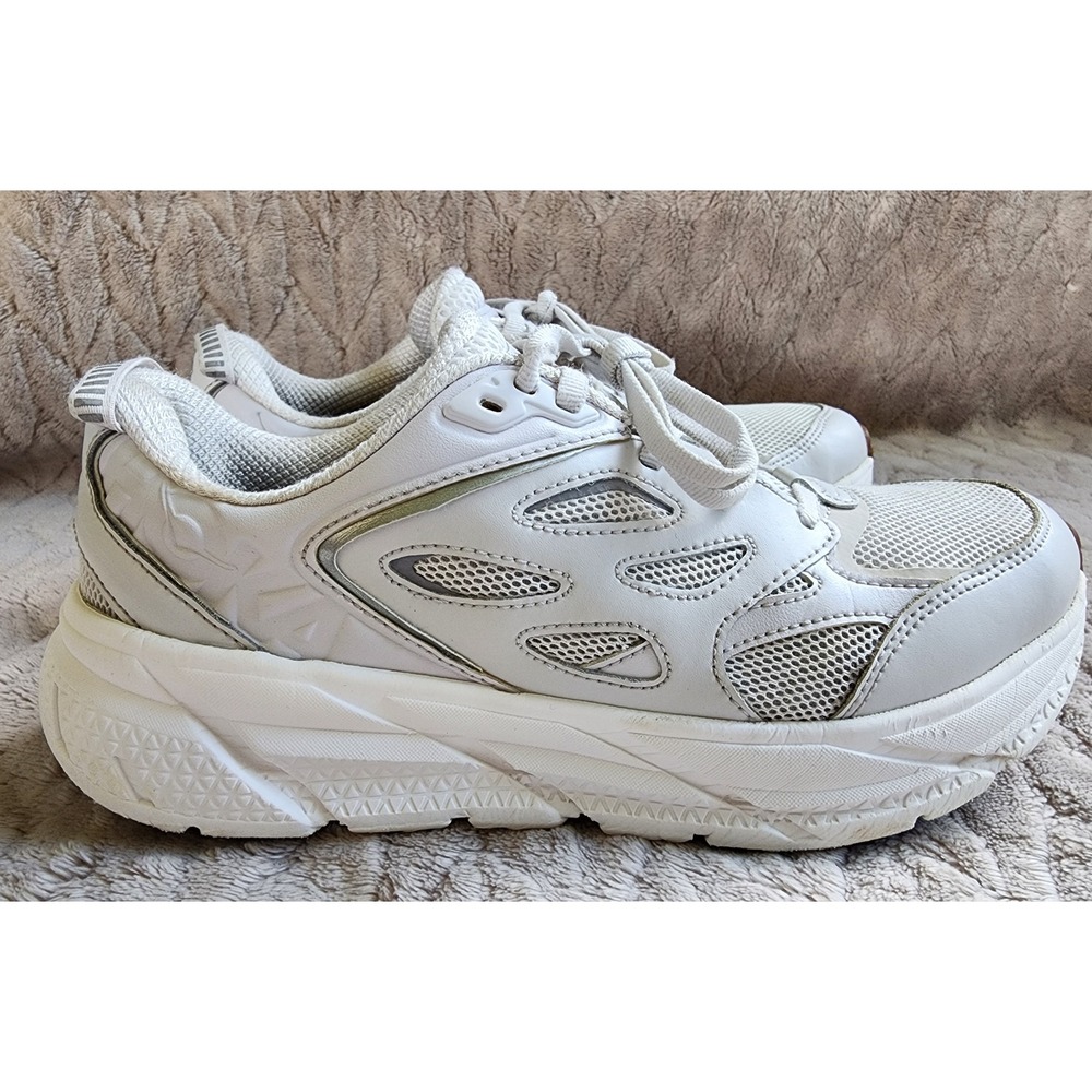 Hoka One One Clifton L Athletics Nimbus Cloud White Sneakers Womens 8.5